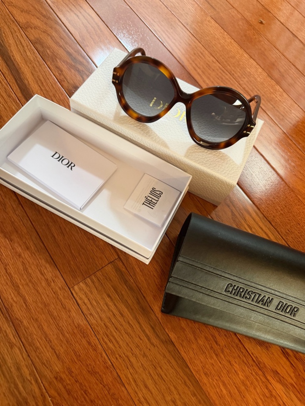 Dior Men’s Round Tortoiseshell Sunglasses - Brown Frames, Dark Lenses - Picture 5 of 8